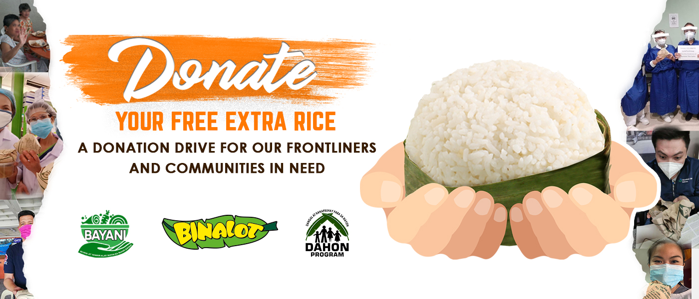 Binalot ‘Donate Your Free Extra Rice Project’ Binalot Fiesta Foods